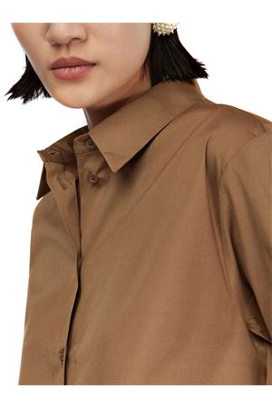 Brown cotton poplin shirt SEMI COUTURE | Y5WK08V321